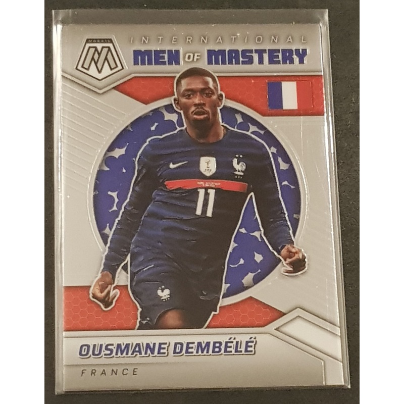 2021-22 Panini Mosaic FIFA Road to World Cup Ousmane Dembele International Men of Mystery #30 Trading Card