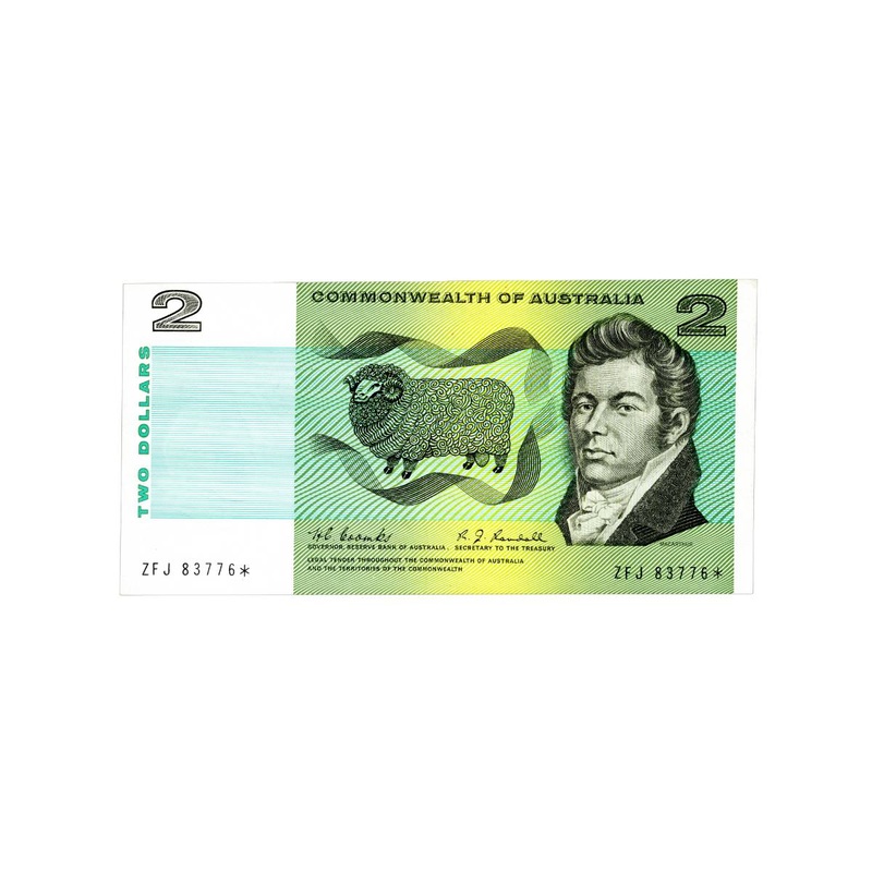 Australia 1967 $2 R82S Coombs/Randall Uncirculated Star Note