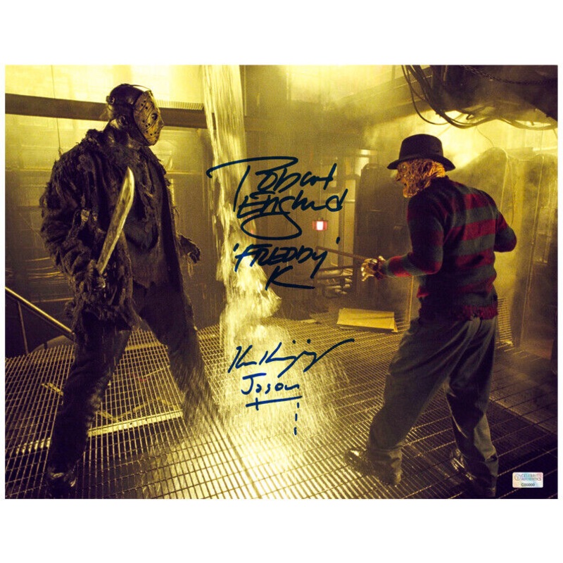 Robert Englund, Ken Kirzinger Autographed 2003 Freddy vs Jason 11×14 Photo