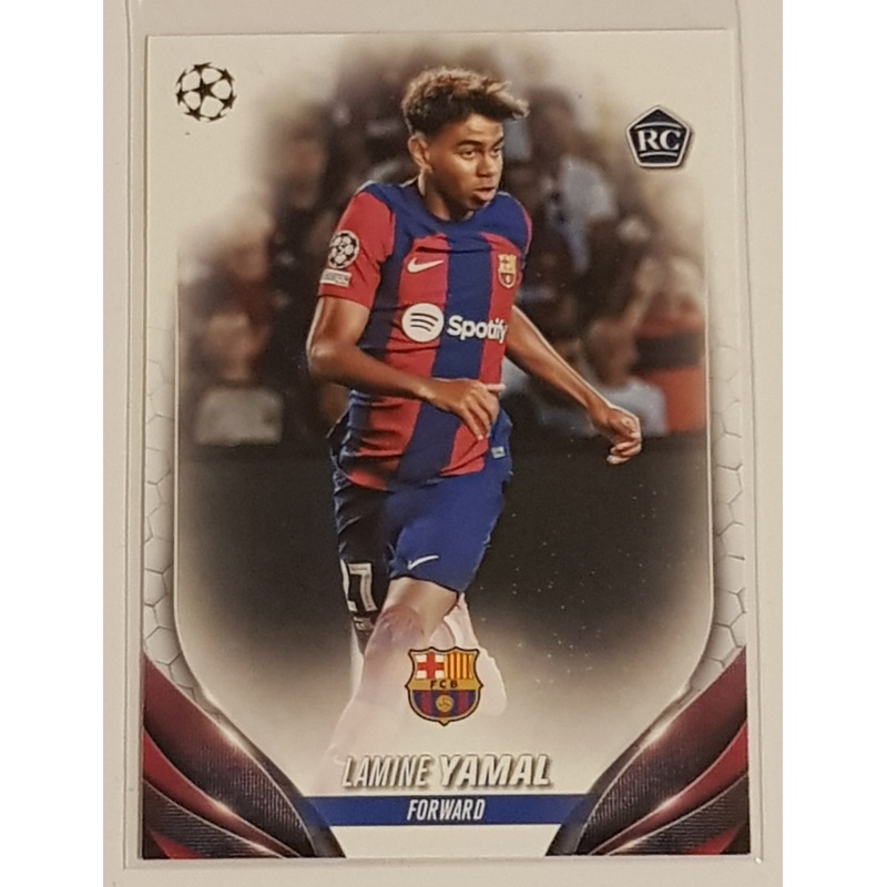 2023-24 Topps UEFA Club Competitions Lamine Yamal #64 Base Rookie Card
