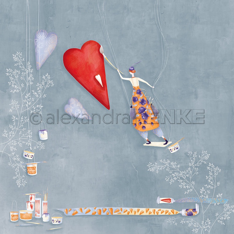 Alexandra Renke 12×12 Design Paper Lisas Figurines Colour Magic 200g – 1 pc