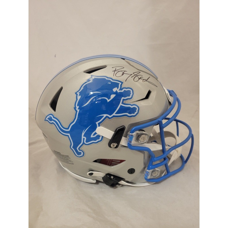 BARRY SANDERS SIGNED DETROIT LIONS 2024 SPEEDFLEX HELMET SCHWARTZ COA