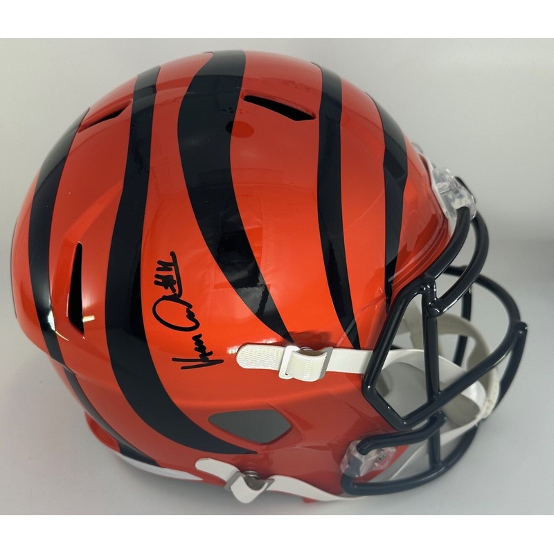 Bengals Quarterback KEN ANDERSON Signed Full Size Replica Speed Helmet AUTO JSA