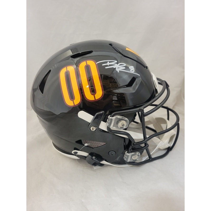 BRIAN ROBINSON JR SIGNED WASHINGTON ALT SPEEDFLEX AUTHENTIC HELMET BECKETT QR