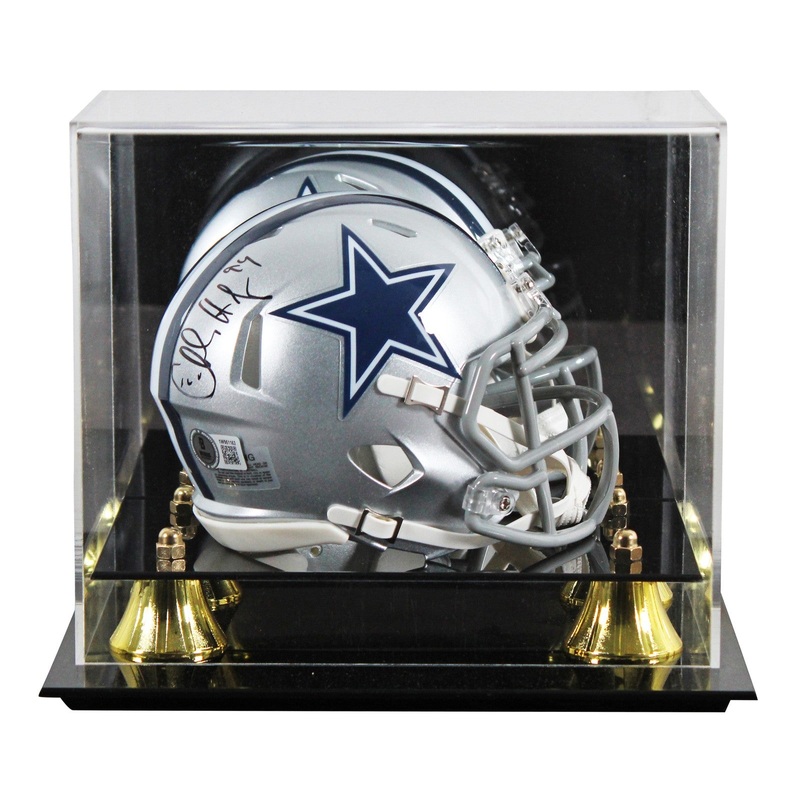 Cowboys Charles Haley Authentic Signed Speed Mini Helmet W/ Case BAS Witnessed
