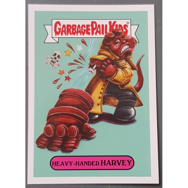 Garbage Pail Kids Oh the Horror-Ible Modern Horror #2a – Heavy-Handed Harvey Trading Card
