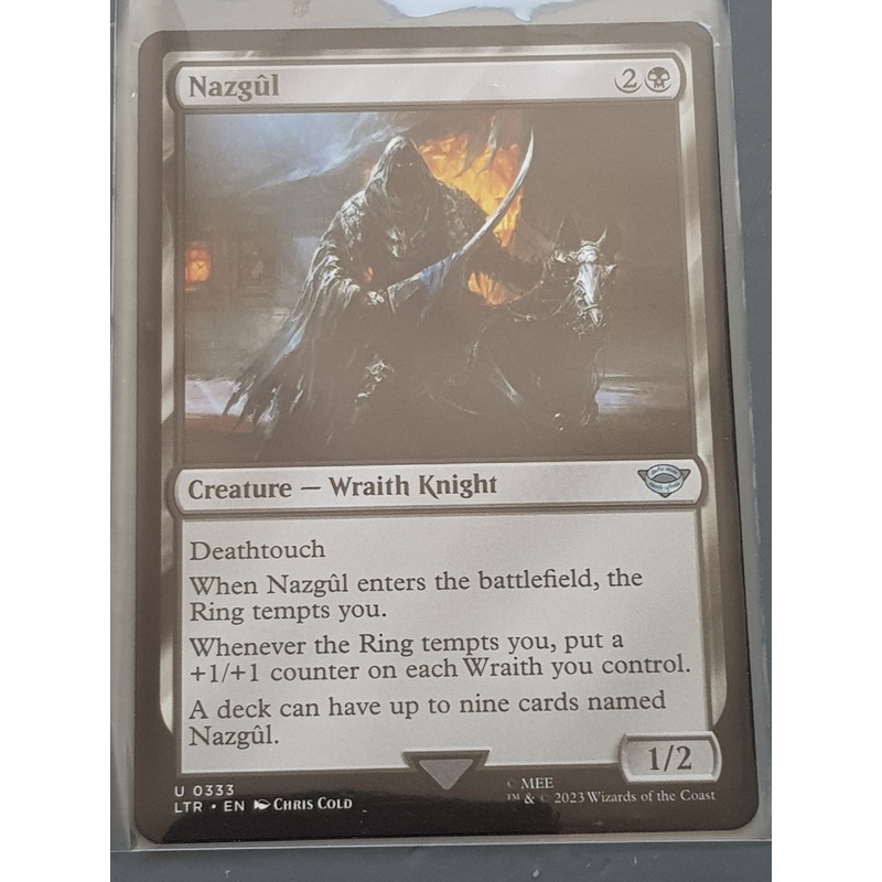Magic the Gathering Lord of the Rings Nazgul LTR #333 Trading Card