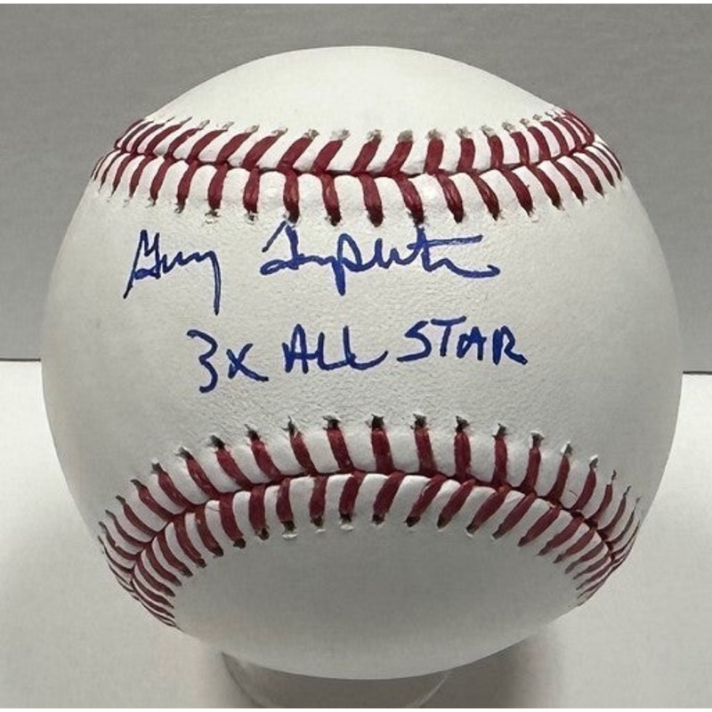 Padres GARRY TEMPLETON Signed Official MLB Baseball AUTO w/ 3 x All Star – BAS
