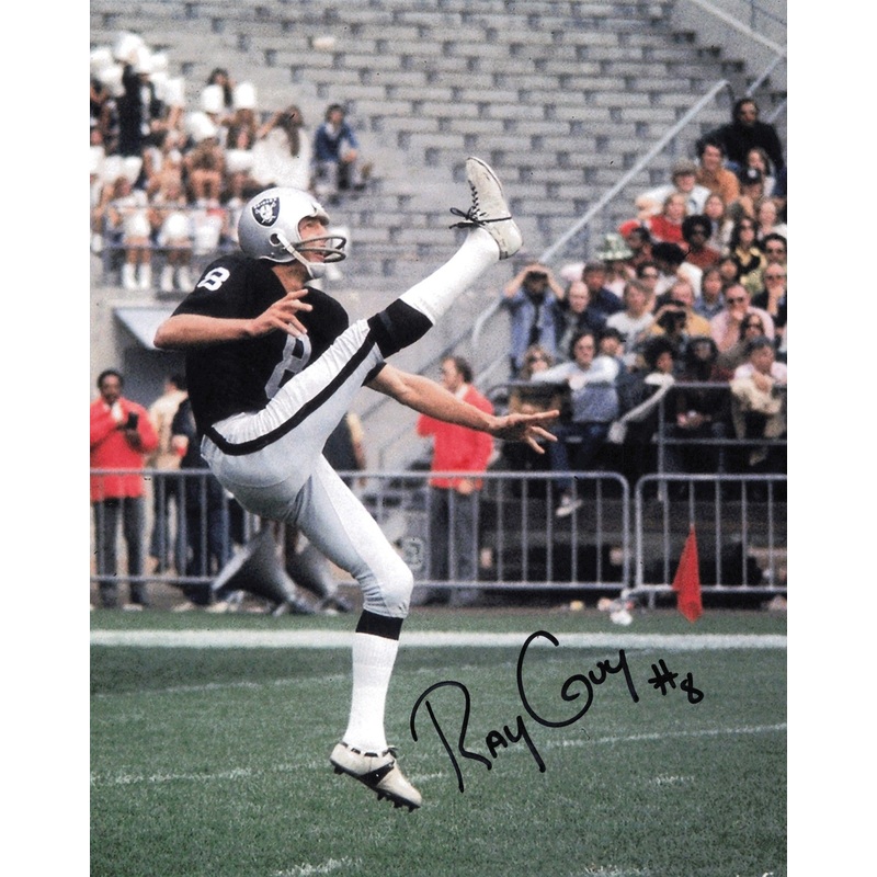 Ray Guy Autographed Signed 8×10 Photo Oakland Raiders SKU #247476
