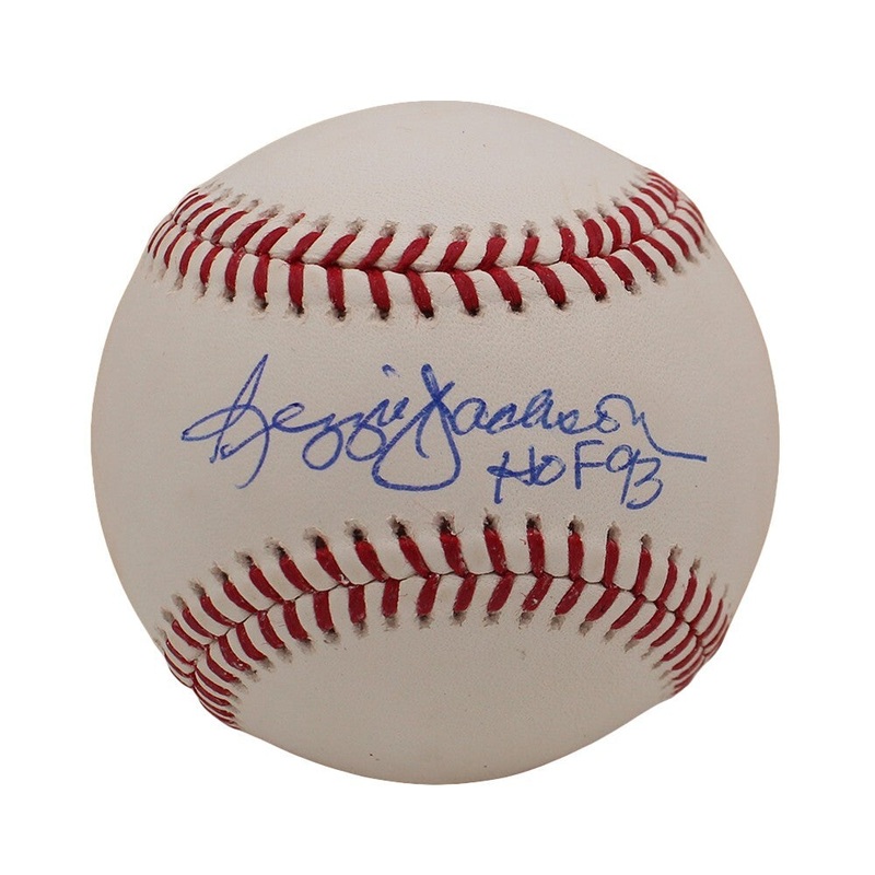 Reggie Jackson Signed New York Yankees Rawlings OML White MLB Baseball with Insc