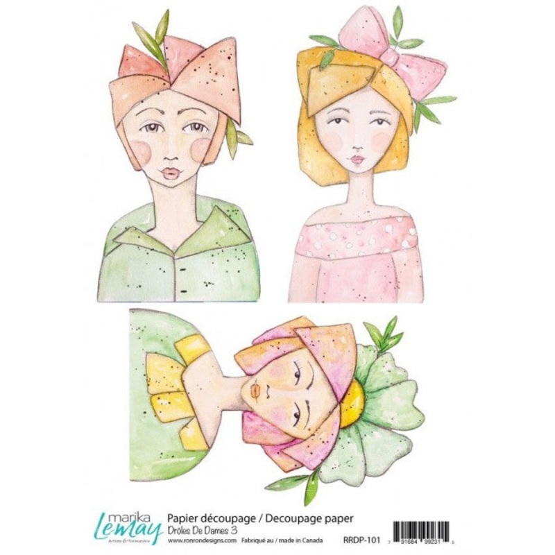 Ronron designs -Papier de riz: Marika Lemay – Drles De Dames 3
