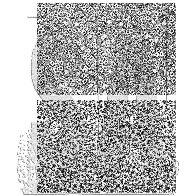 Tim Holtz Cling Stamps 7X8.5 Tiny Prints