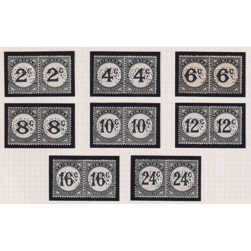 TRINDAD 1947-8 POSTAGE DUES PERFORATED SPECIMEN   SUPERB UNMOUNTED MINT