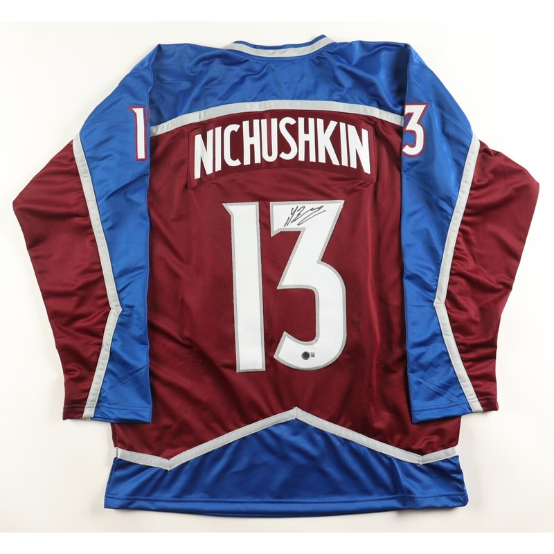 Valeri Nichushkin Signed Colorado Avalanche Jersey (Beckett) 2022 S Cup Champion