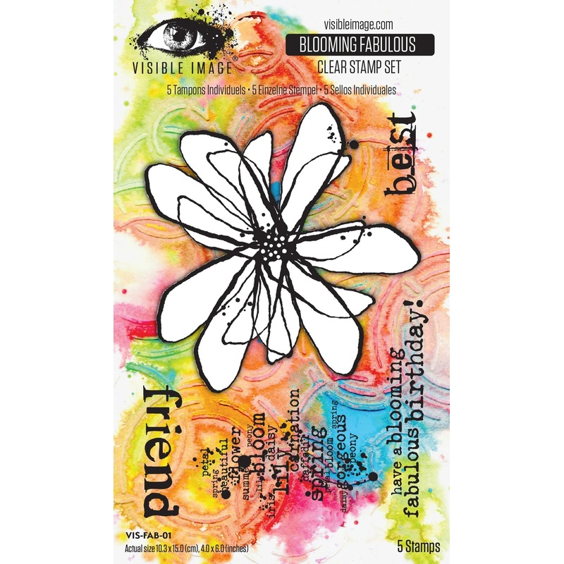Visible Image – Blooming Fabulous 4in x 6in Stamp Set
