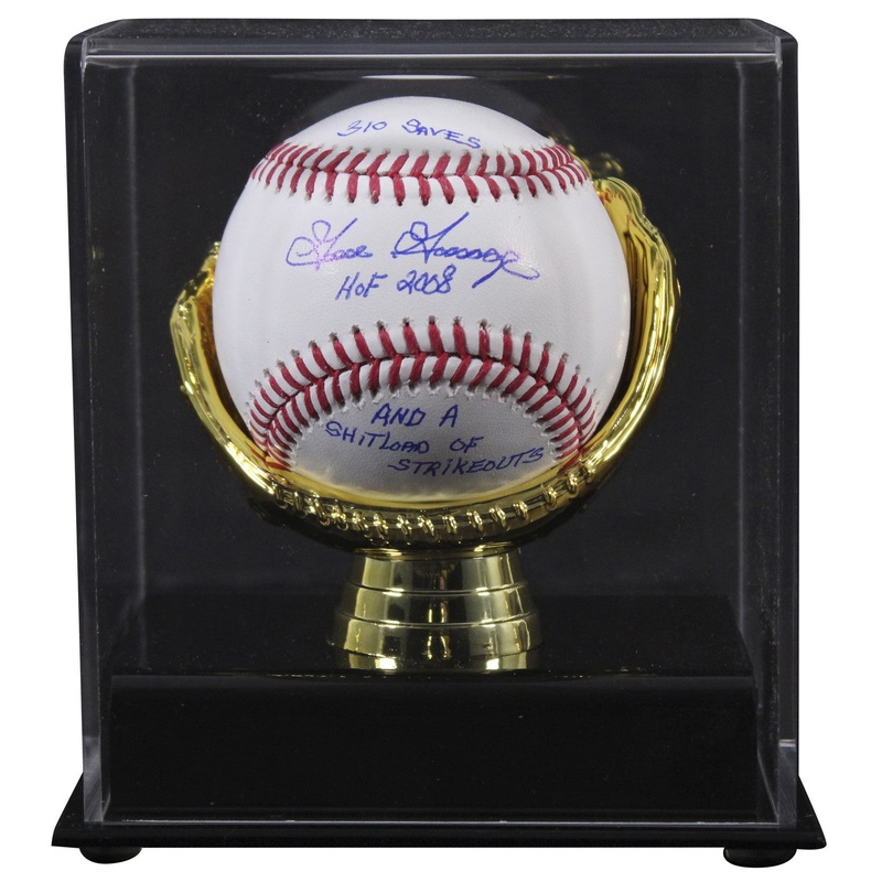 Yankees Goose Gossage HOF, Svs, & K’s Signed Baseball W/ Case BAS Witnessed