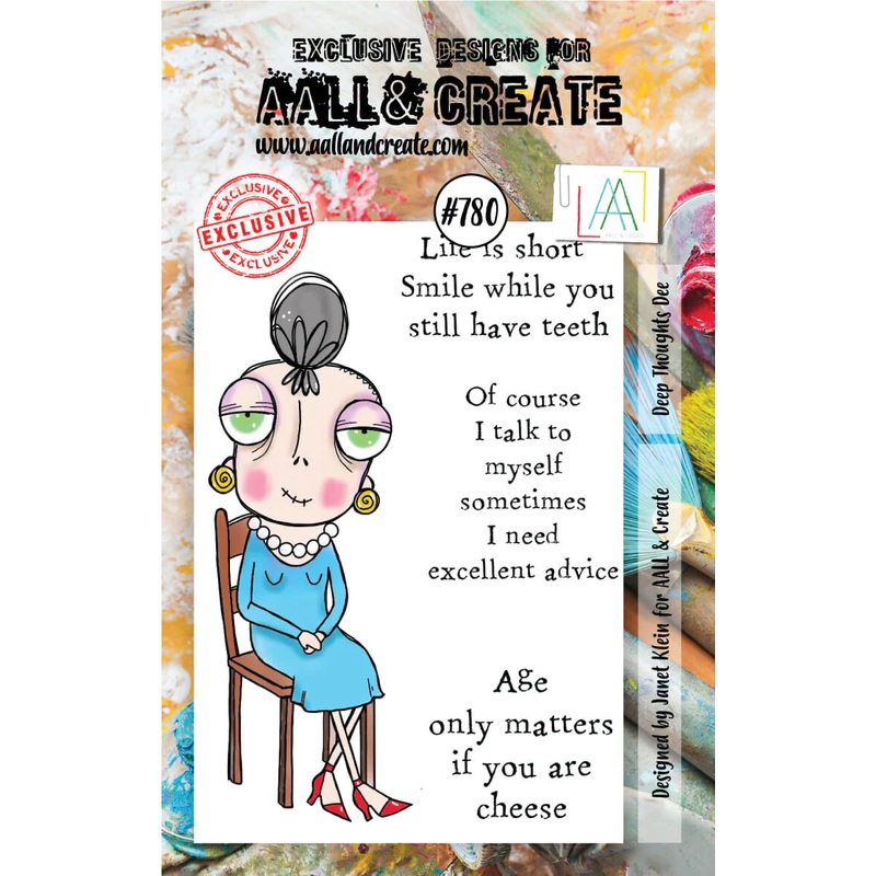 AALL & Create – #780 – A7 STAMPS – DEEP THOUGHTS DEE