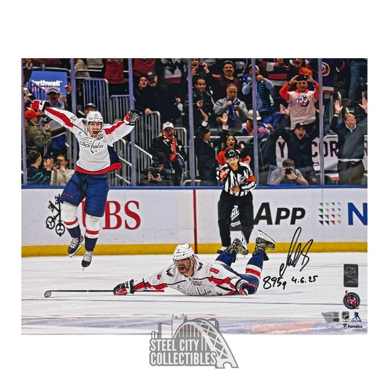 Alexander Ovechkin Goal INSC Autographed Washington 16×20 Hockey Photo -Fanatics