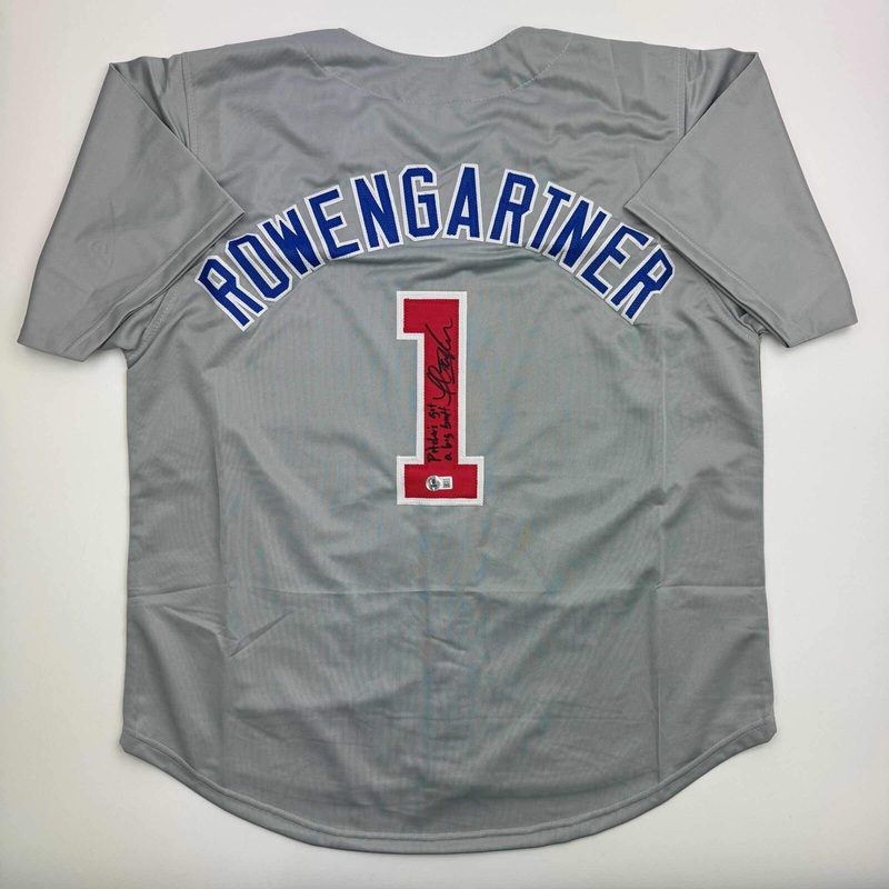 Autographed/Signed Thomas Ian Nicholas Rookie Of The Year Grey Jersey BAS COA