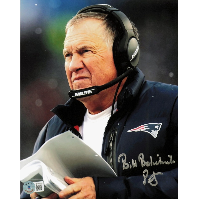 Bill Belichick Autographed Signed 8×10 Photo Patriots Pats Beckett QR #BF74162
