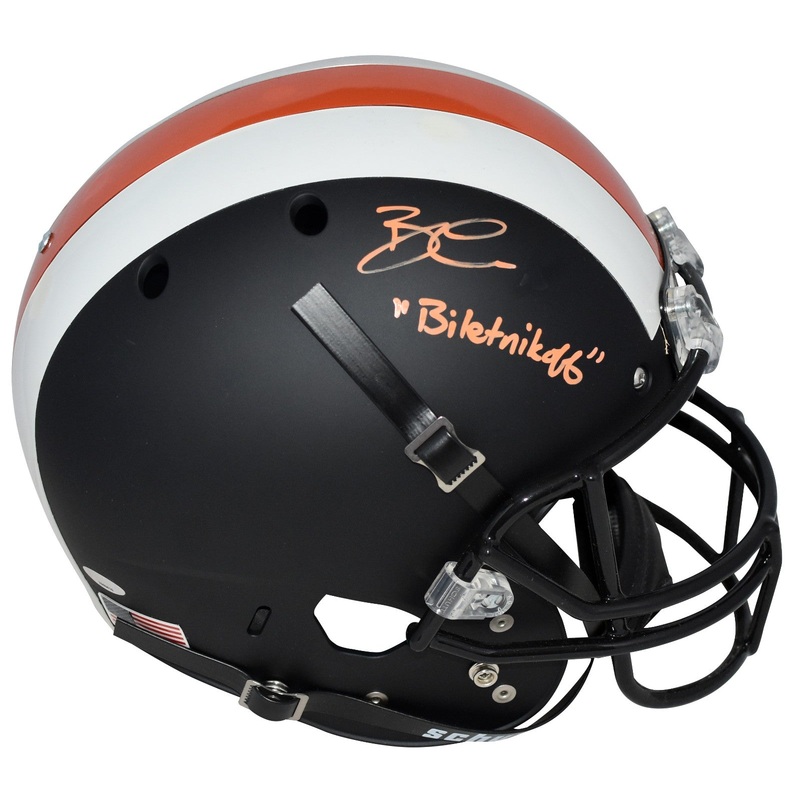 BRANDIN COOKS SIGNED OREGON STATE BEAVERS BLACK FULL SIZE HELMET TRISTAR