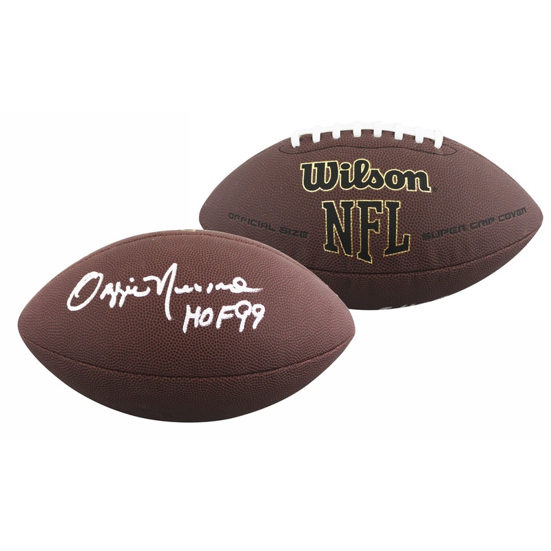 Browns Ozzie Newsome HOF 99 Signed Wilson Super Grip Football BAS Witnessed