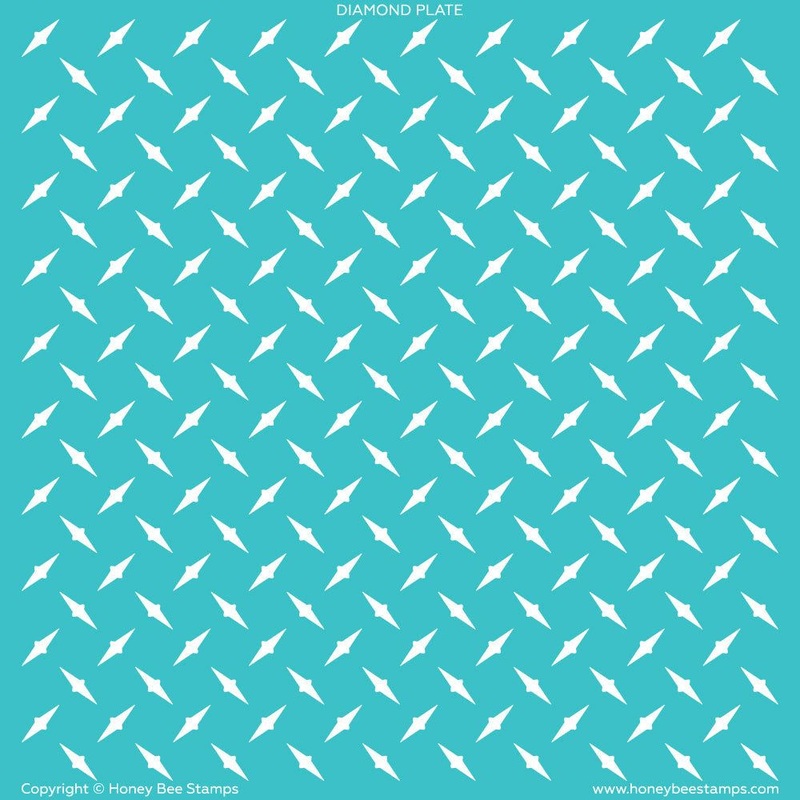 Diamond Plate – 6×6 Background Stencil