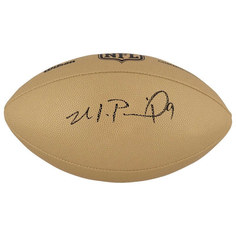 Michael Penix Jr. Signed Wilson Duke Gold NFL Full Size Replica Football -SS COA