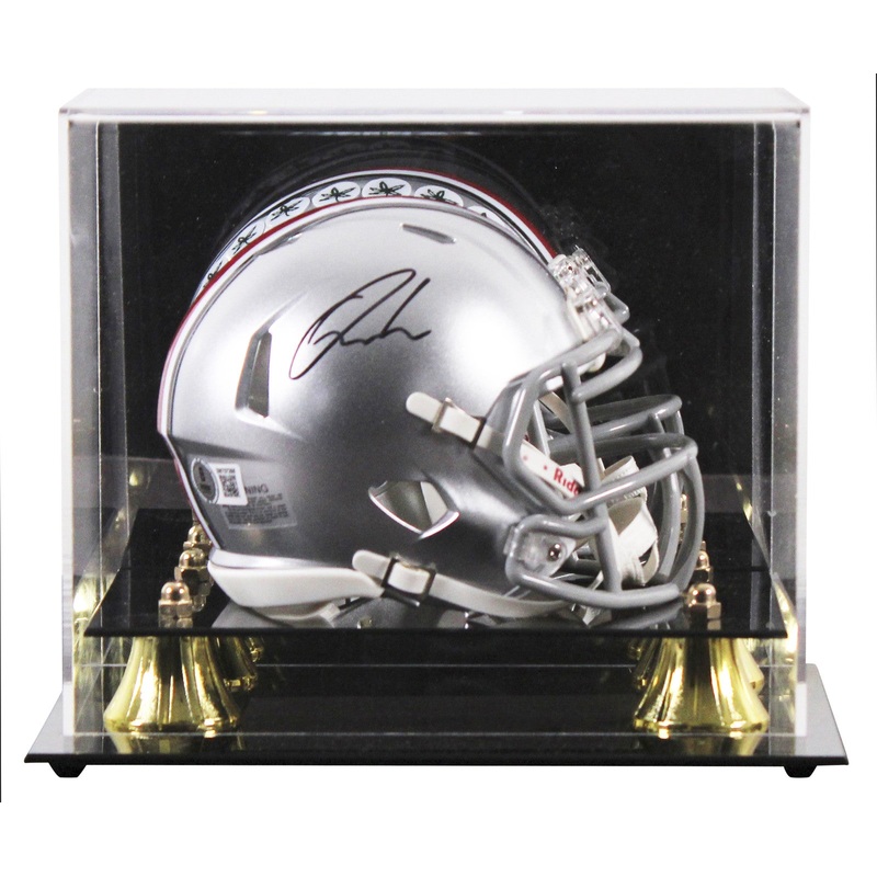 Ohio State Quinshon Judkins Signed Speed Mini Helmet W/ Case BAS Witnessed