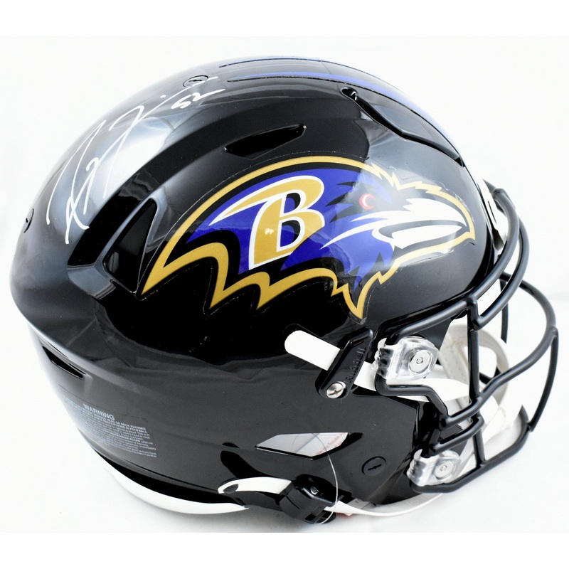 Ray Lewis Autographed Baltimore Ravens F/S Speed Flex Helmet – Beckett W Holo