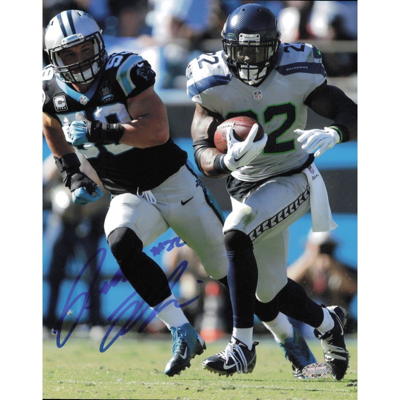 Robert Turbin Autographed Signed 8×10 Photo Seattle Seahawks MCS Holo #63359