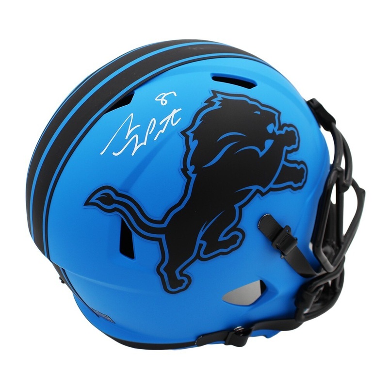 Sam Laporta Signed Detroit Lions Speed Full Size Rave NFL Helmet