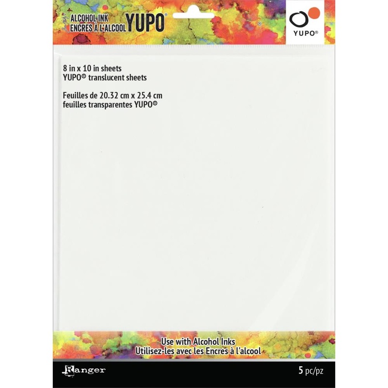 Tim Holtz Alcohol Ink Transucent Yupo Paper 104lb 5/Pkg 8X10
