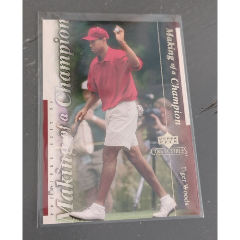 2001 Upper Deck Tiger Woods #TWC7 Rookie Card