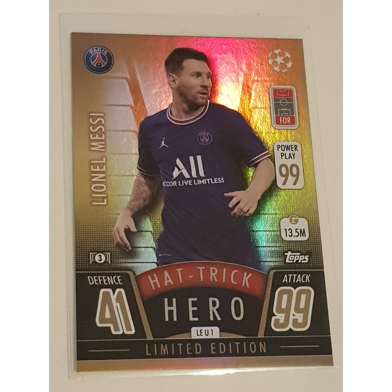 2021-22 Topps Match Attax UEFA Champions League Lionel Messi #LE U 1 Trading Card