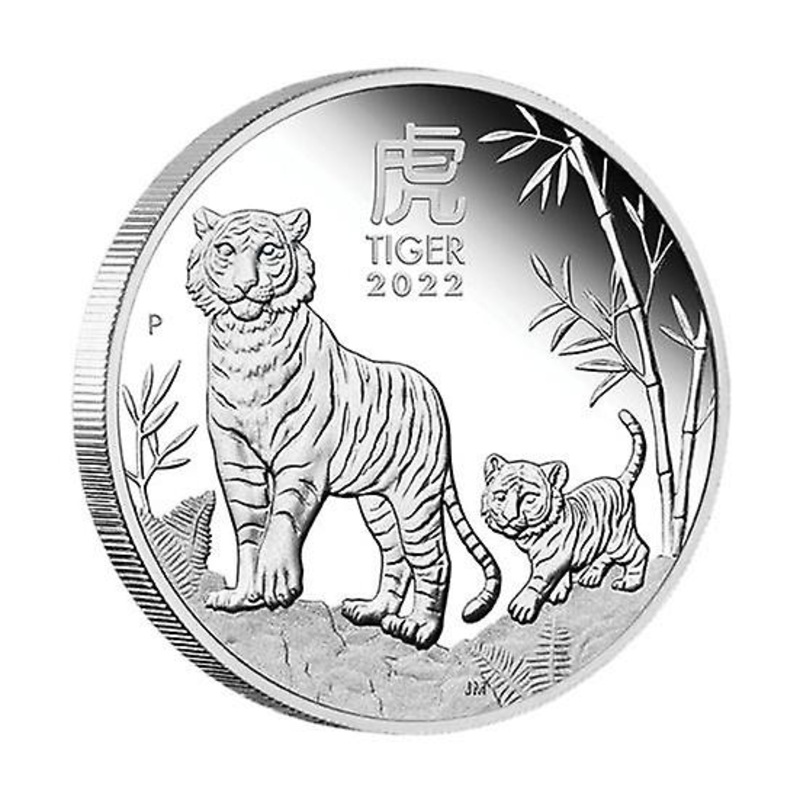 2022 New Year Coin Exquisite Tiger Pattern Steel Modern Attractive Commemorative for Birthday