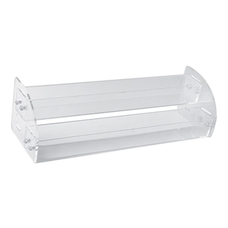 Acrylic Makeup Lipstick Display Stand Nail Polish Storage Rack 2 Layers