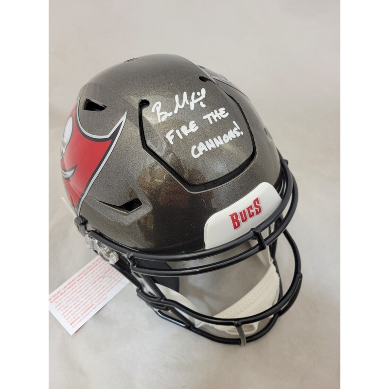 BAKER MAYFIELD SIGNED TAMPA BAY BUCCANEERS SPEEDFLEX CANNONS HELMET BAS LE/6