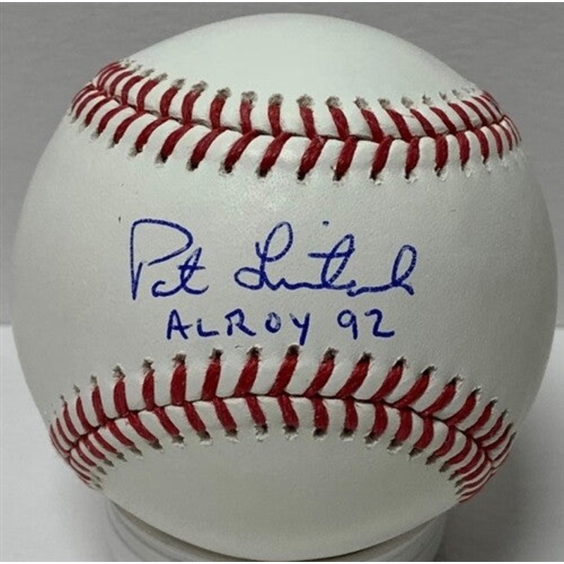 Brewers Infielder PAT LISTACH Signed Official Baseball AUTO w/ AL ROY ’92 – JSA