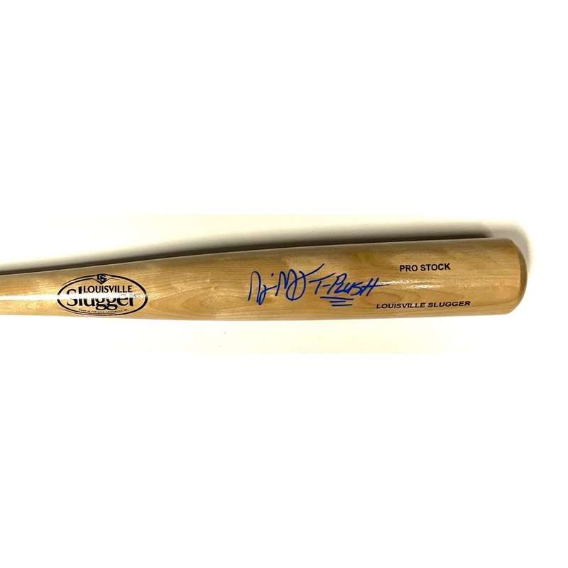 Brewers NYJER MORGAN Signed Louisville Slugger Blonde Bat AUTO – BECKETT