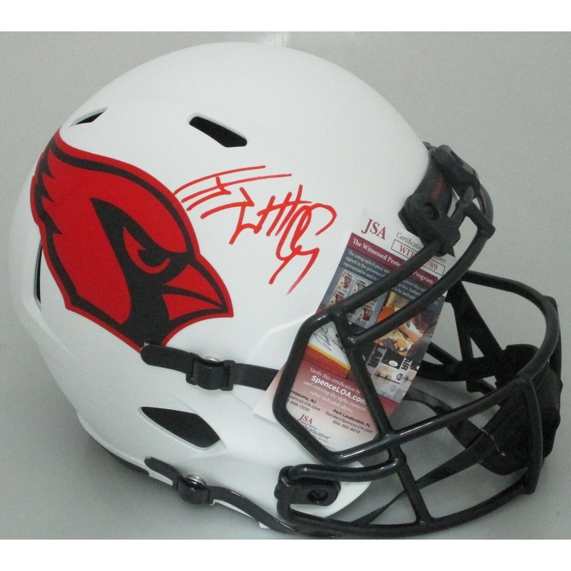 Cardinals JJ WATT Signed Full Size LUNAR Replica Speed Helmet AUTO Badgers – JSA