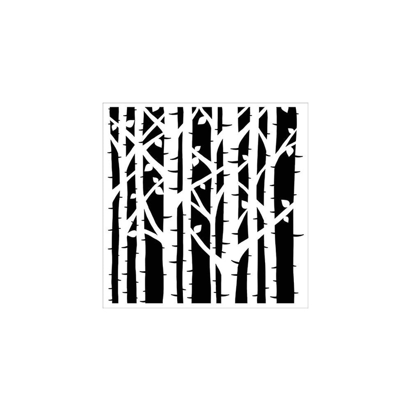 Crafter’s Workshop Template 6X6 Birch Trees
