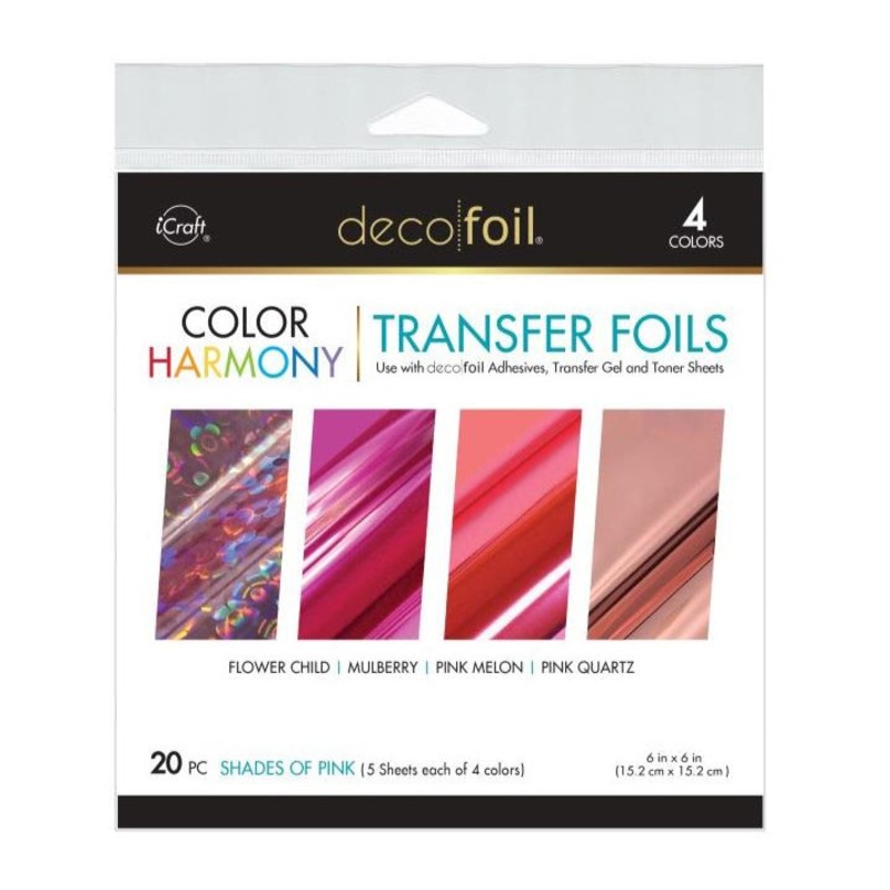 Deco Foil Color Of Harmony Transfer Foils – Shades Of Pink 20 pc