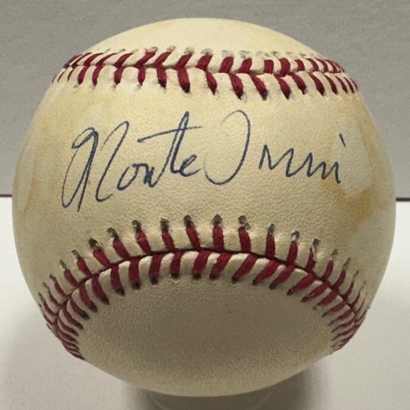 Giants HOF’er MONTE IRVIN Signed Official National League Baseball #3 AUTO JSA
