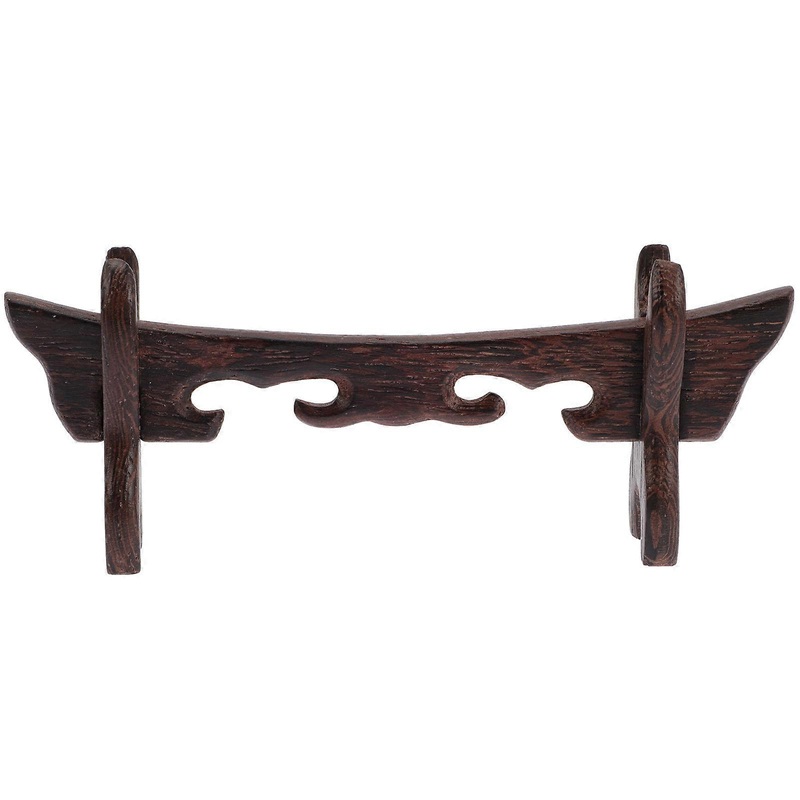Home Decoration Home Decor Home Accessory Table Stand Katana Wood Display Holder Horizontal Wood Display Stand