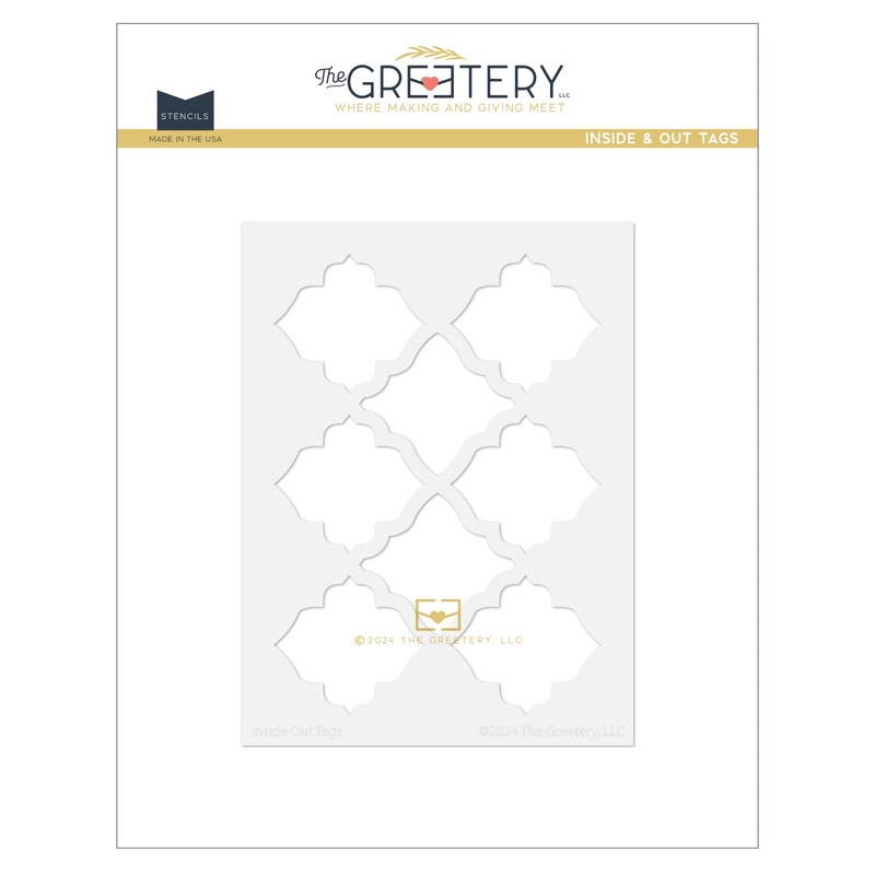 Inside & Out Tags Stencil