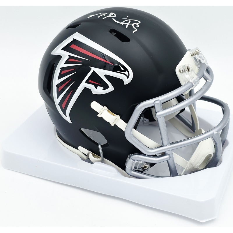 Michael Penix Jr. Autographed Falcons Mini Helmet Beckett Witness 2W906733