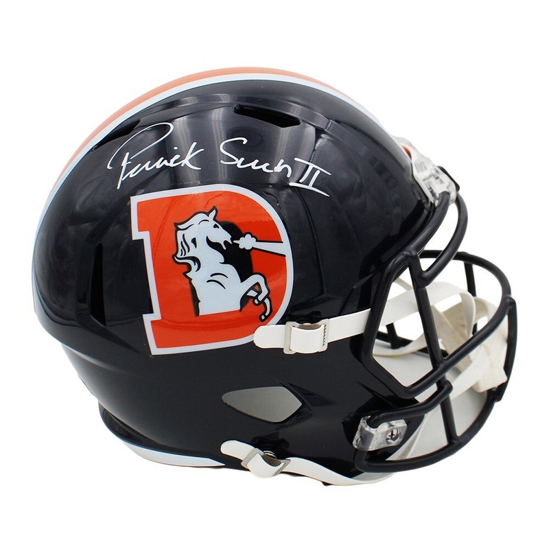 Patrick Surtain II Signed Denver Broncos Speed Full Size Color Rush Helmet