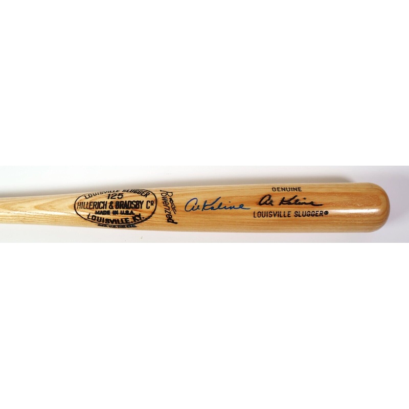 Al Kaline Autographed Louisville Slugger Bat James Spence Authentication COA