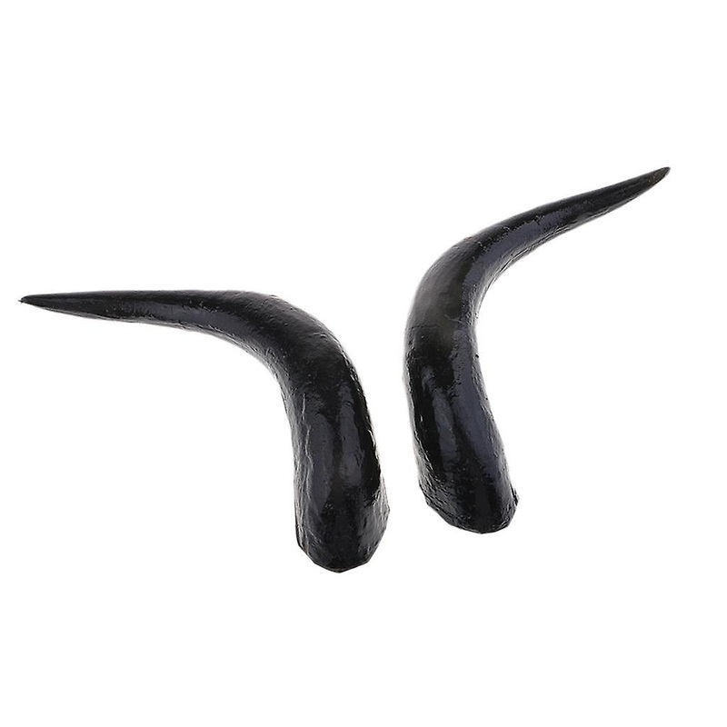 Artificial OX Horn Halloween Costume Accessory Gothic Hair Headband 30cm